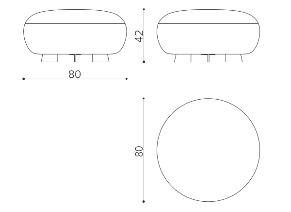 CD 80RO round module 80cm True Design Code - Вид №1