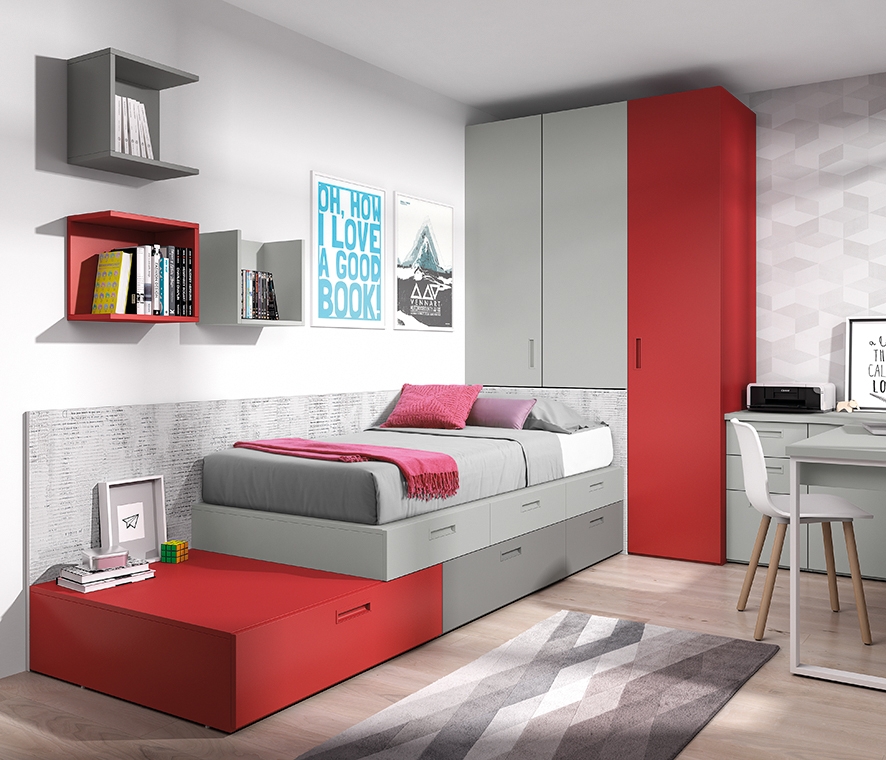 102697 Детская комната с модульной кроватью Ambiente 06 Arasanz Oslo Santreyd - Вид №3