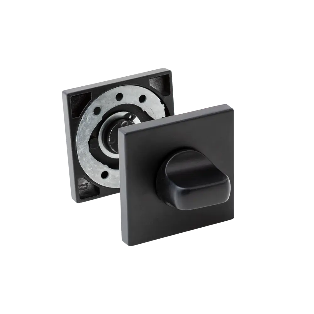 Завертка дверная квадратная Armex WC-3003-P алюминий цвет черный STLM-2026231