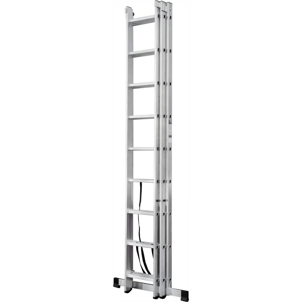 Лестница раскладная выдвижная 3-секционная Standers до 5.32 м 9 ступеней STLM-2096585 - Вид №3