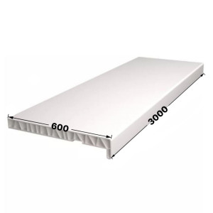 Подоконник ПВХ /белый/ 600х3000 STSR-1934