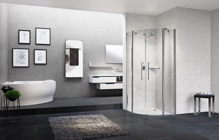 NOVELLINI Душевая кабина полукруглая с распашной дверцей Young sun-id-1371661 - Вид №1