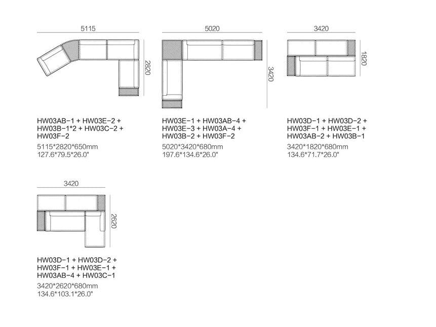 Ткань диван HC28 maison Salver ARCH-00006492 - Вид №8