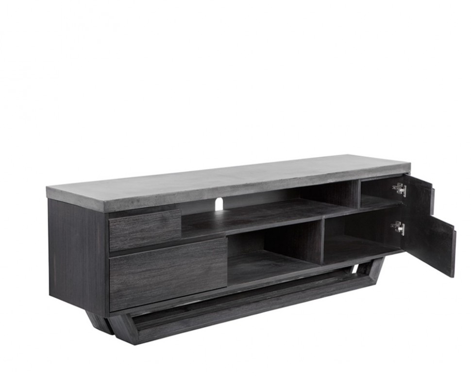 Тумба под телевизор длинная с дверцами Techno Too ICON DESIGNE  178150 Коричневый  - Вид №1