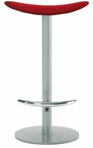 ENEA Высокий стул из стали и сиденье из ткани Coma