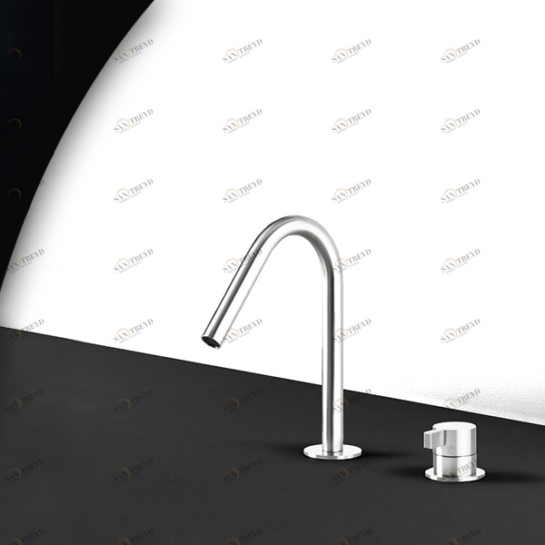 Смеситель для раковины TOOX TXQ30L серебристый глянцевый Radomonte