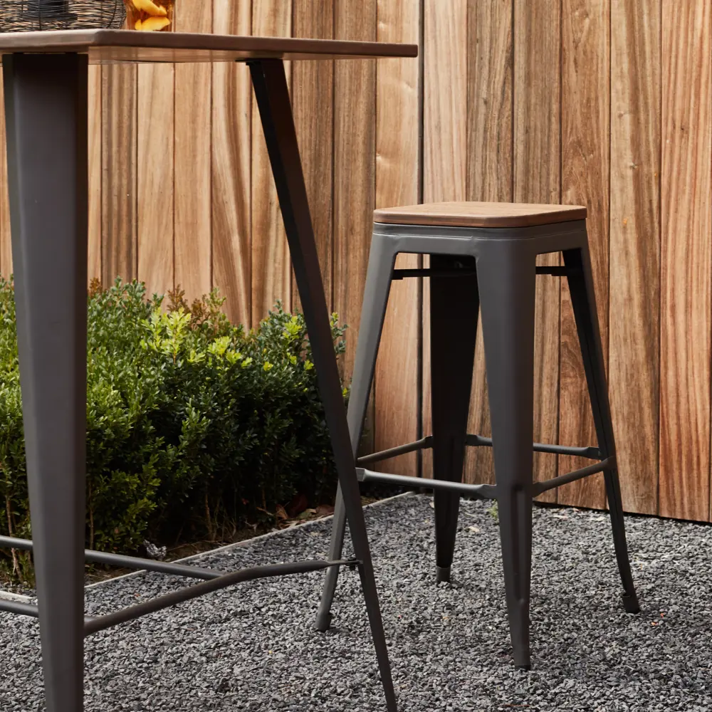 Стул садовый Soho 465x760x465 мм, металл/бамбук Santreyd STLM-2029064 - Вид №3