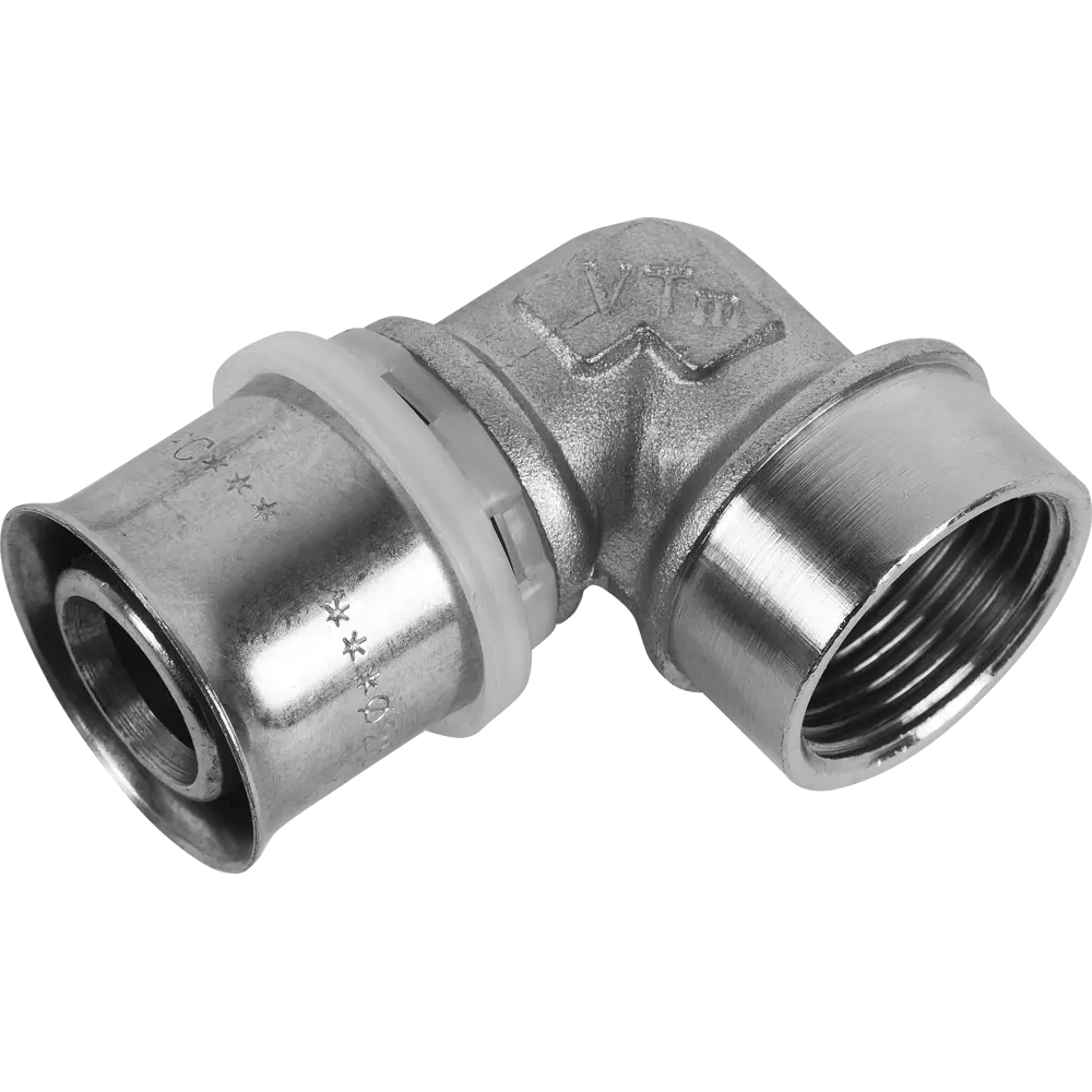 Угол комбинированный 90° Valtec 3/4"x26 мм ВР никелированная латунь VTM.252.N.002605 STLM-2118943