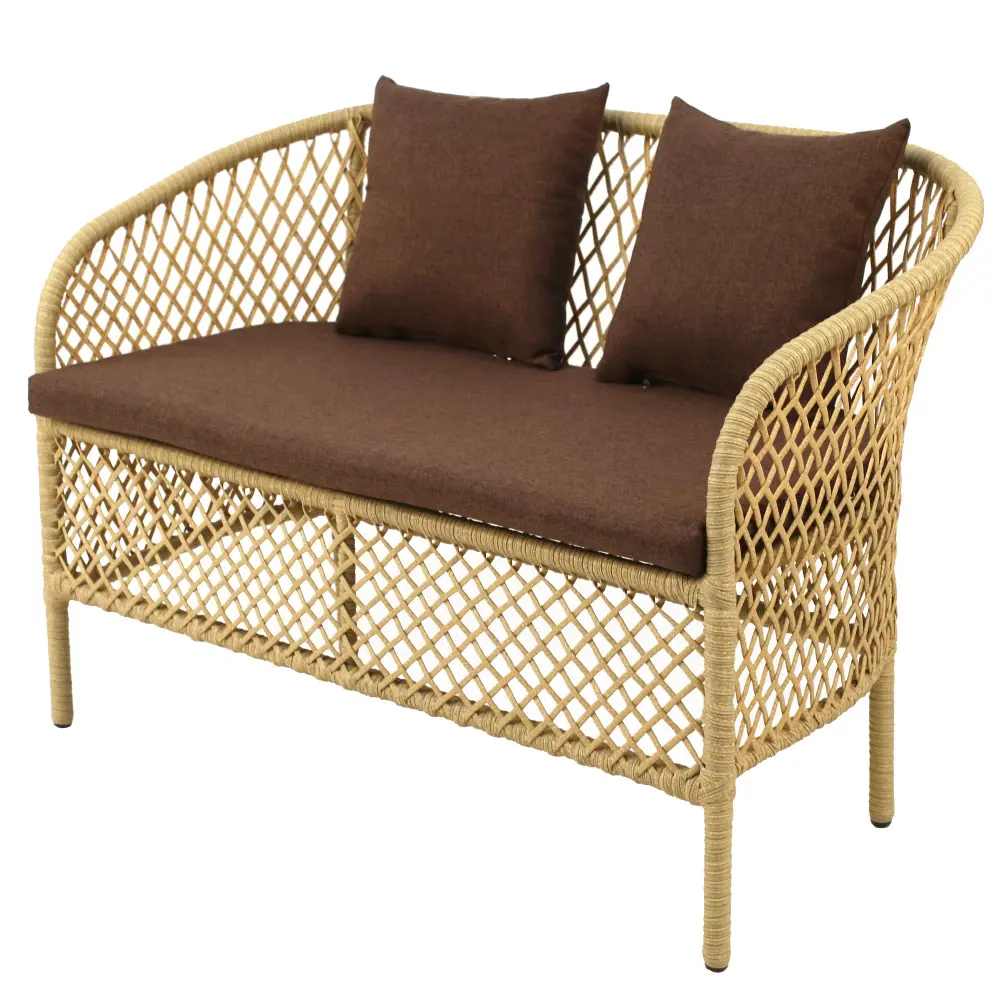 Диван Laura 120x62x80 см полиэстер/сталь бежевый Santreyd STLM-2148645