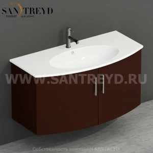 MDMA10Y099 Тумба с двумя створками 98 см коричневая Globo 4ALL Италия