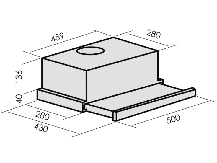 9970727 Вытяжка телескопическая MBS ARALIA 150 бежевый/бежевый STDN-0054841 - Вид №5