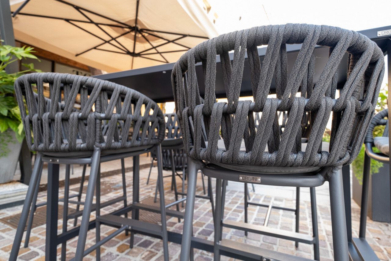 Высокий садовый стул со спинкой DRIGANI Drop ARCH-00061399 - Вид №1