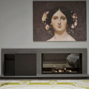 Камин на дровах PIANO FUOCO100 Antonio Lupi PIANO FUOCO с функцией отопления