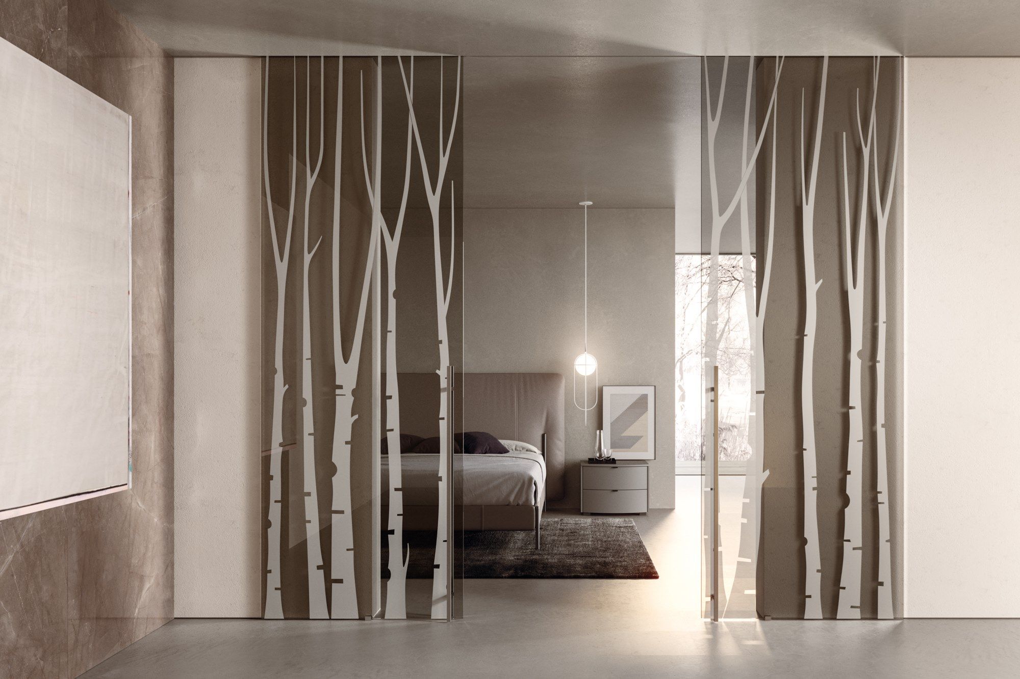 Раздвижные стеклянные двери HenryGlass VITRA ARCH-00075950 - Вид №6