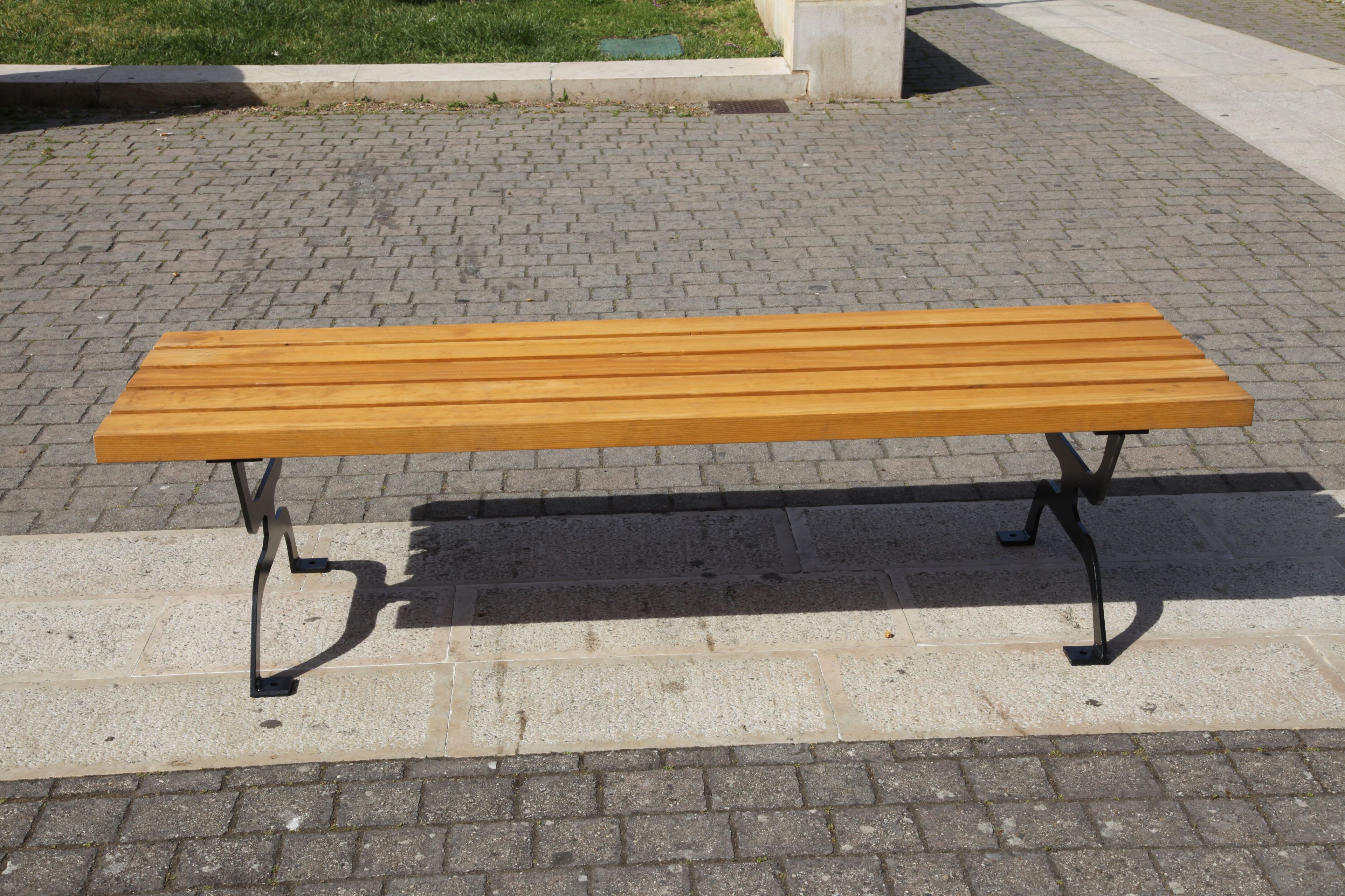 Деревянная скамья без спинки CITYSì RETRÒ ARCH-00114247 - Вид №3