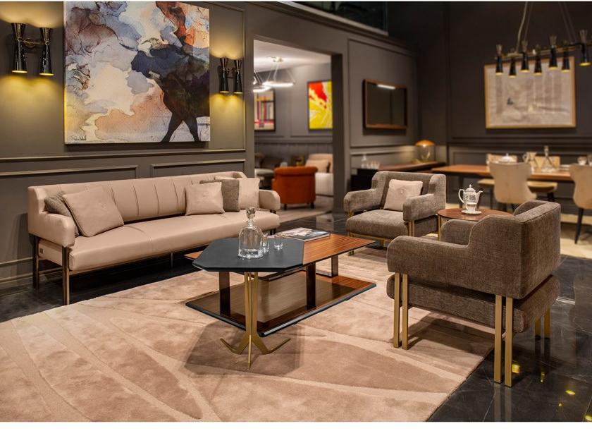 Tonino Lamborghini Casa 3-х местный диван из оленьей кожи Vaud sun-id-1412196 - Вид №3