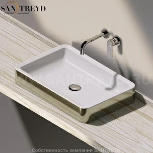 NL62APLATINUM Накладная раковина под столешницу  прямоугольная Ceramica Flaminia Nile