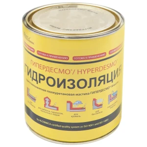 Мастика гидроизоляционная полиуретановая Alchimica Гипердесмо Классик 1 кг белый
