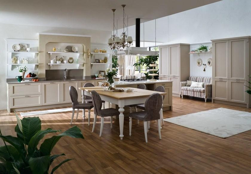 Callesella Arredamenti Модульная деревянная кухня с островом Kitchen sweet kitchen sun-id-1434367 - Вид №1