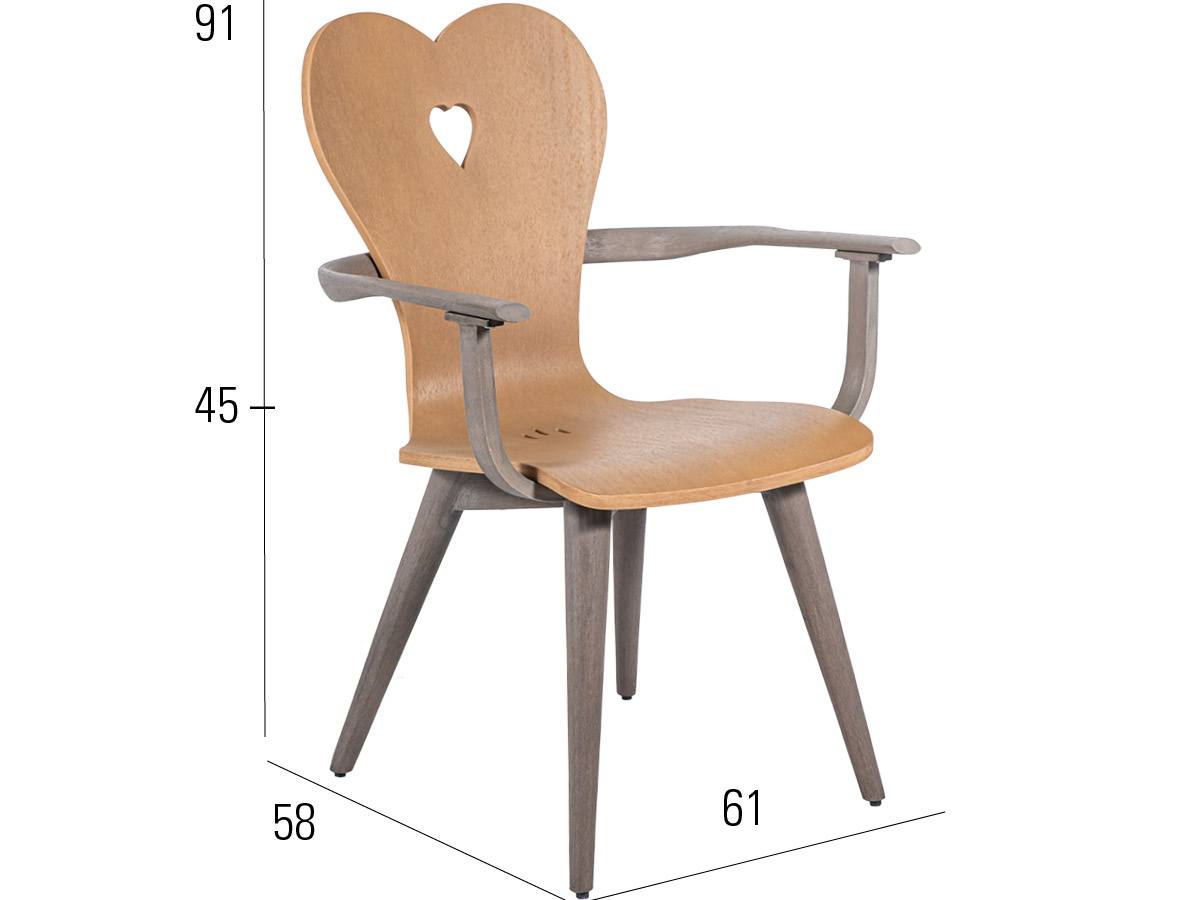 72.00.0531 Кресло Alpenblick старое серое / горчично-зеленое Mbm  - Вид №2