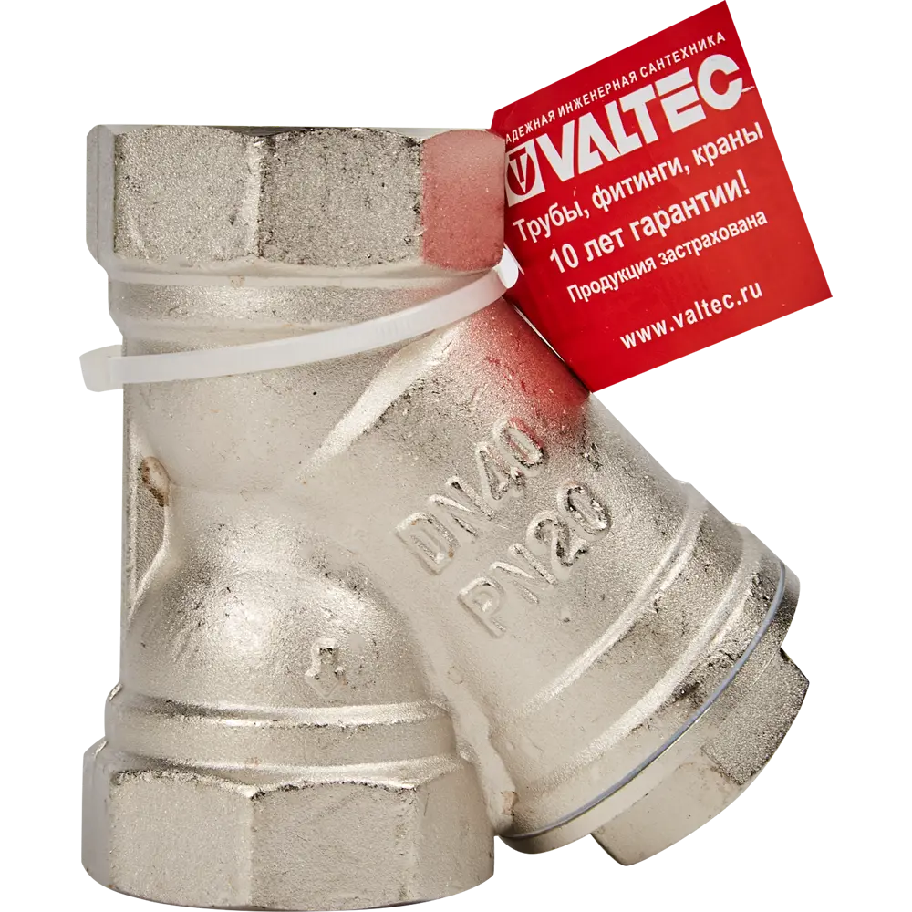 Фильтр косой Valtec 400-500 мкм латунь 1 1/2" VT.192.N.08 STLM-2141739 - Вид №3