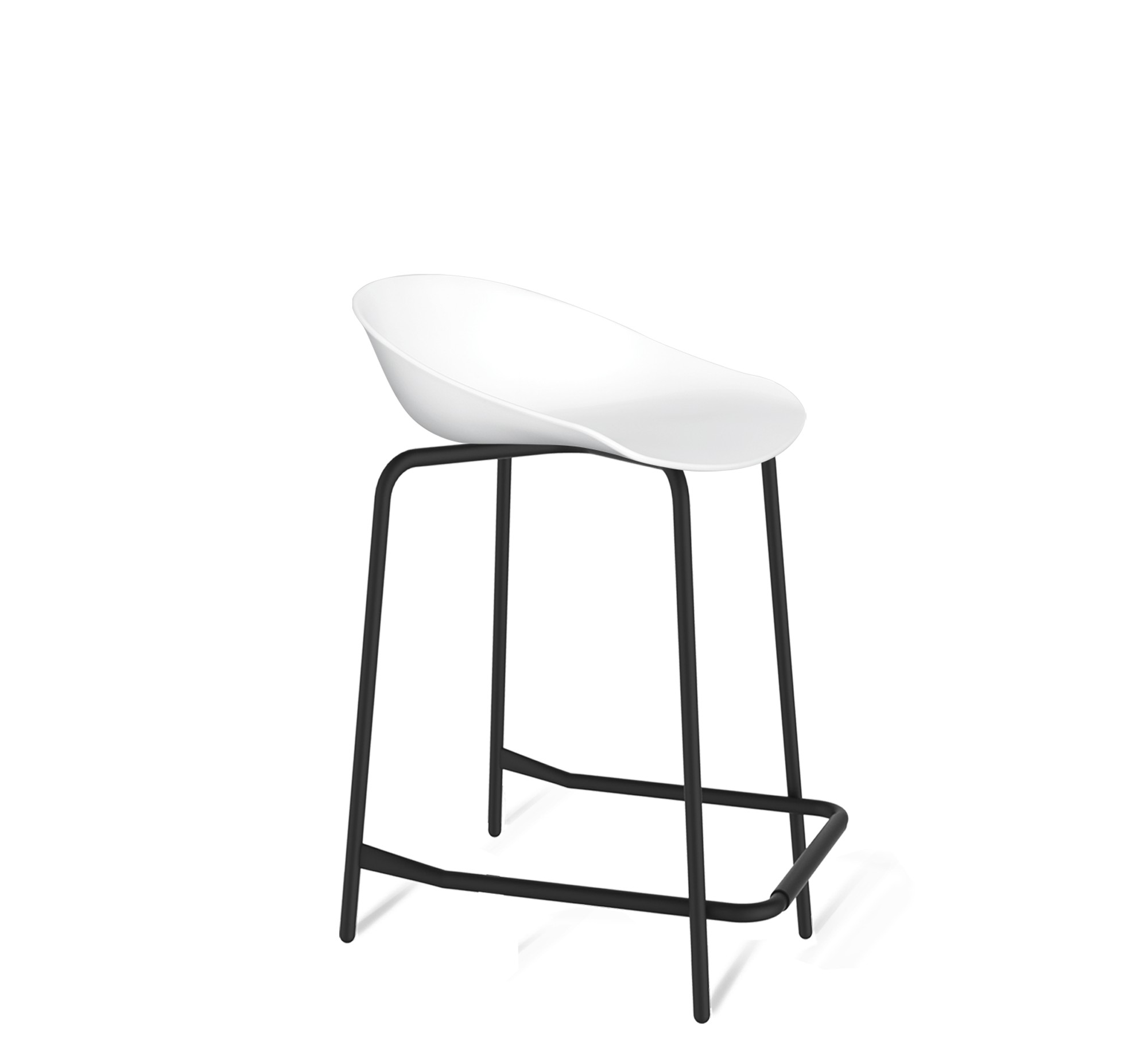 Стул полубарный SHT-ST19/S29-1 белый Santreyd 