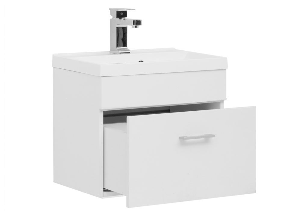 Тумба с раковиной Aquanet Нота NEW 50 белый 0015913800204095 - Вид №1