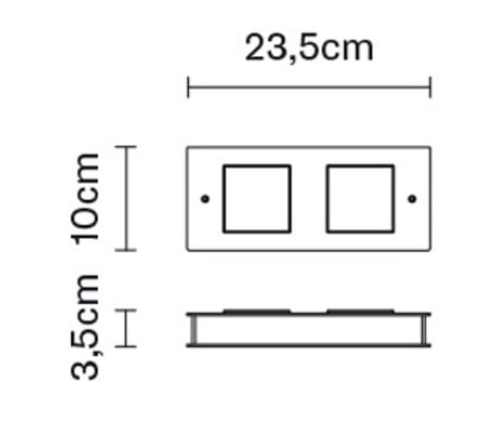 Алюминиевый светодиодный настенный светильник Fabbian Четверть ARCH-00059507 - Вид №12