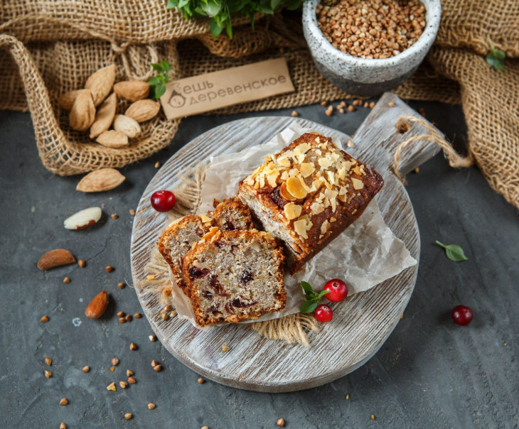 5316 Мини-десерт "Кейк с клюквой и миндалем" Вкусляндия 