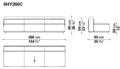 B&B Italia Outdoor Садовый диван из модульной ткани sun-id-1410409 - Вид №14