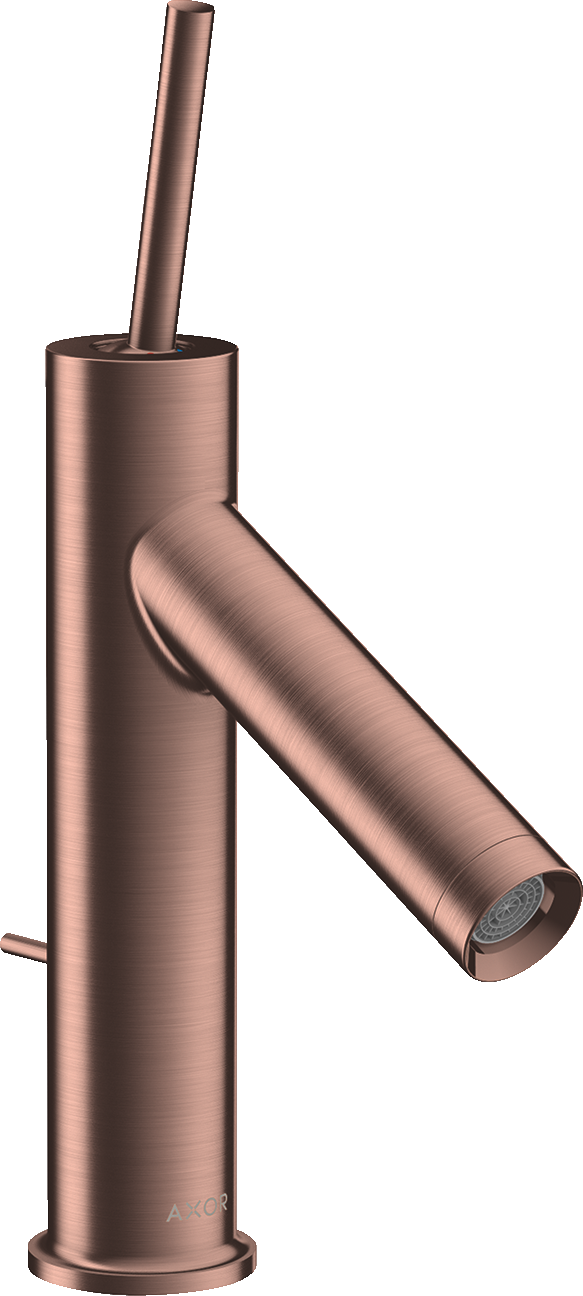 10111310 Смеситель для раковины 90, однорычажный, со стержневой ручкой и сливным гарнитуром AXOR STARCK