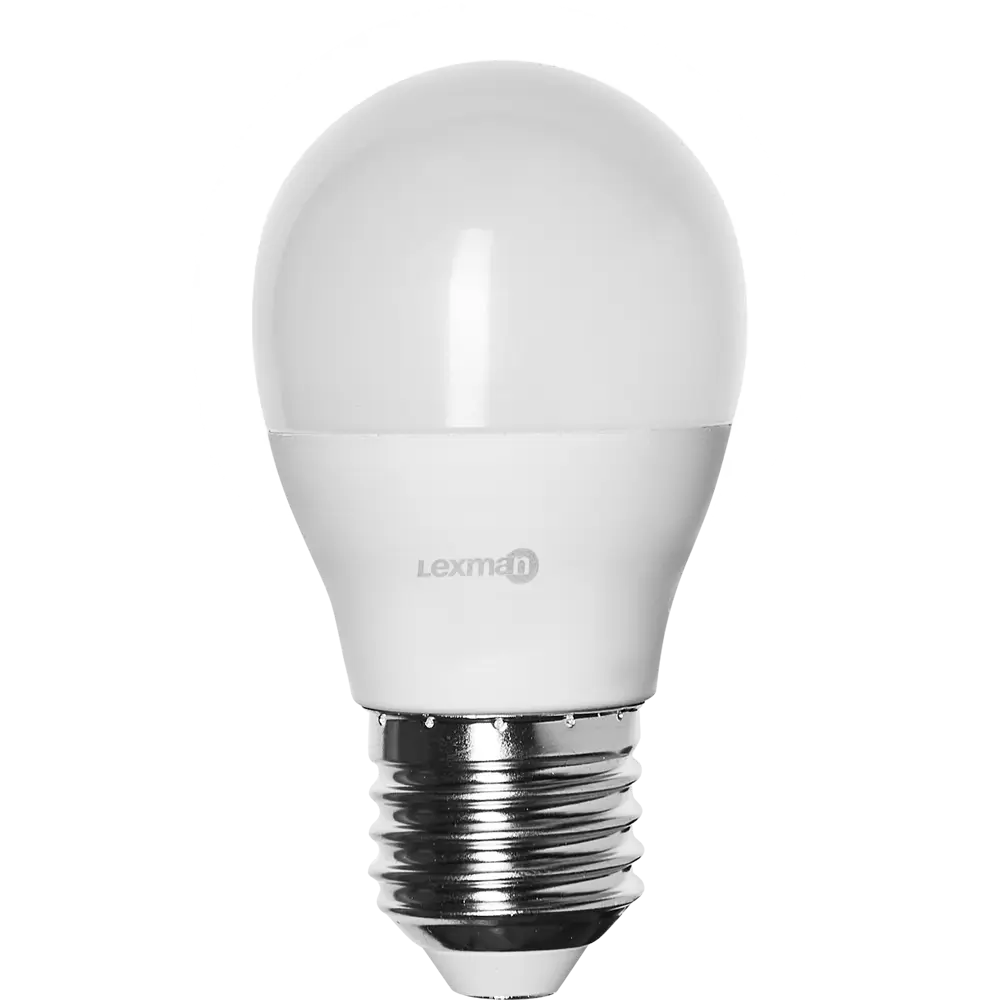 Светодиодная лампа Lexman шар E27 7.5Вт теплый белый свет для уютного интерьера 86270540 STLM-0920604 - Вид №1