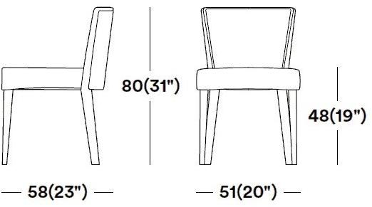 Tirolo Стул из массива дерева и ткани London 016 s - Вид №6