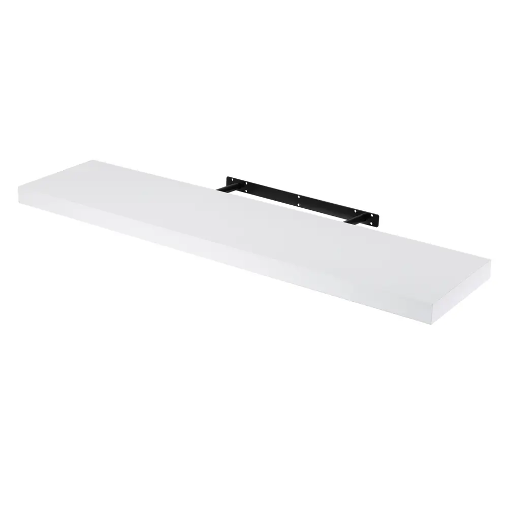 Настенная полка KONSENSA 100x23.5 см со скрытым креплением МДФ цвет белый STLM-2106161 - Вид №4