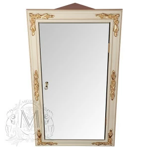 Витрина MIGLIORE Bella Ml.com-70.772 настенная угловая, аворио/золото