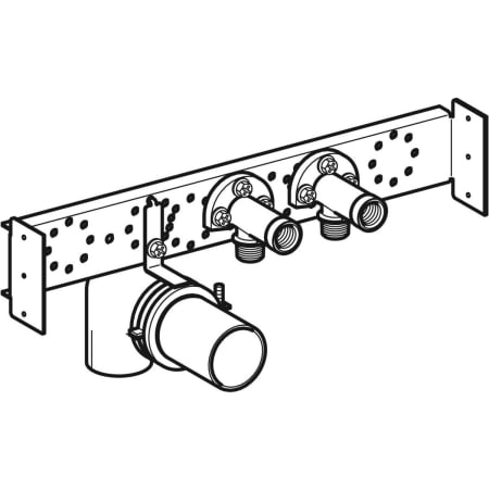 111.774.00.1 Траверса Geberit Duofix для вертикального смесителя, кухонная раковина Geberit  - Вид №1