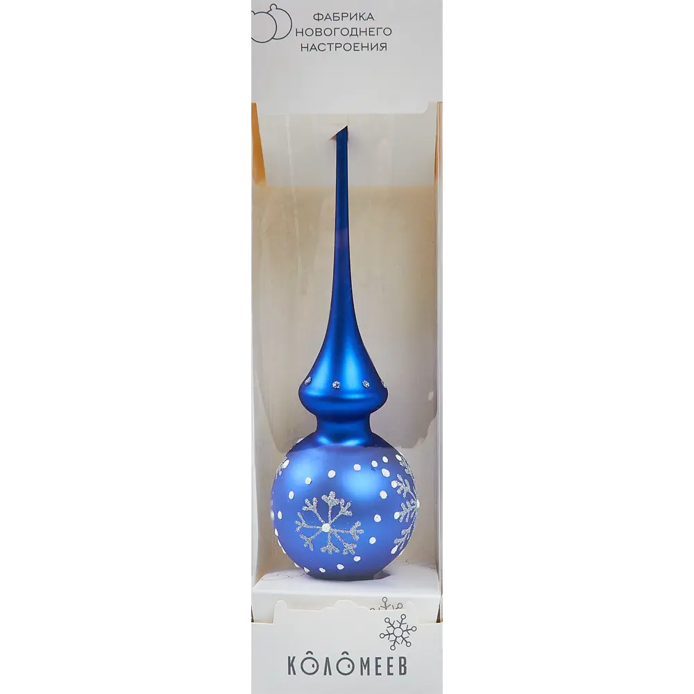 Верхушка на елку Метель h27 см синий с блестками Santreyd STLM-2022843 - Вид №2