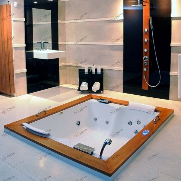 Ванна встроенная с гидромассажем "BASE" Aura Plus 9H43-501 Jacuzzi 9H43501