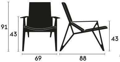Capdell Кресло из ткани с подлокотниками sun-id-1442631 - Вид №7