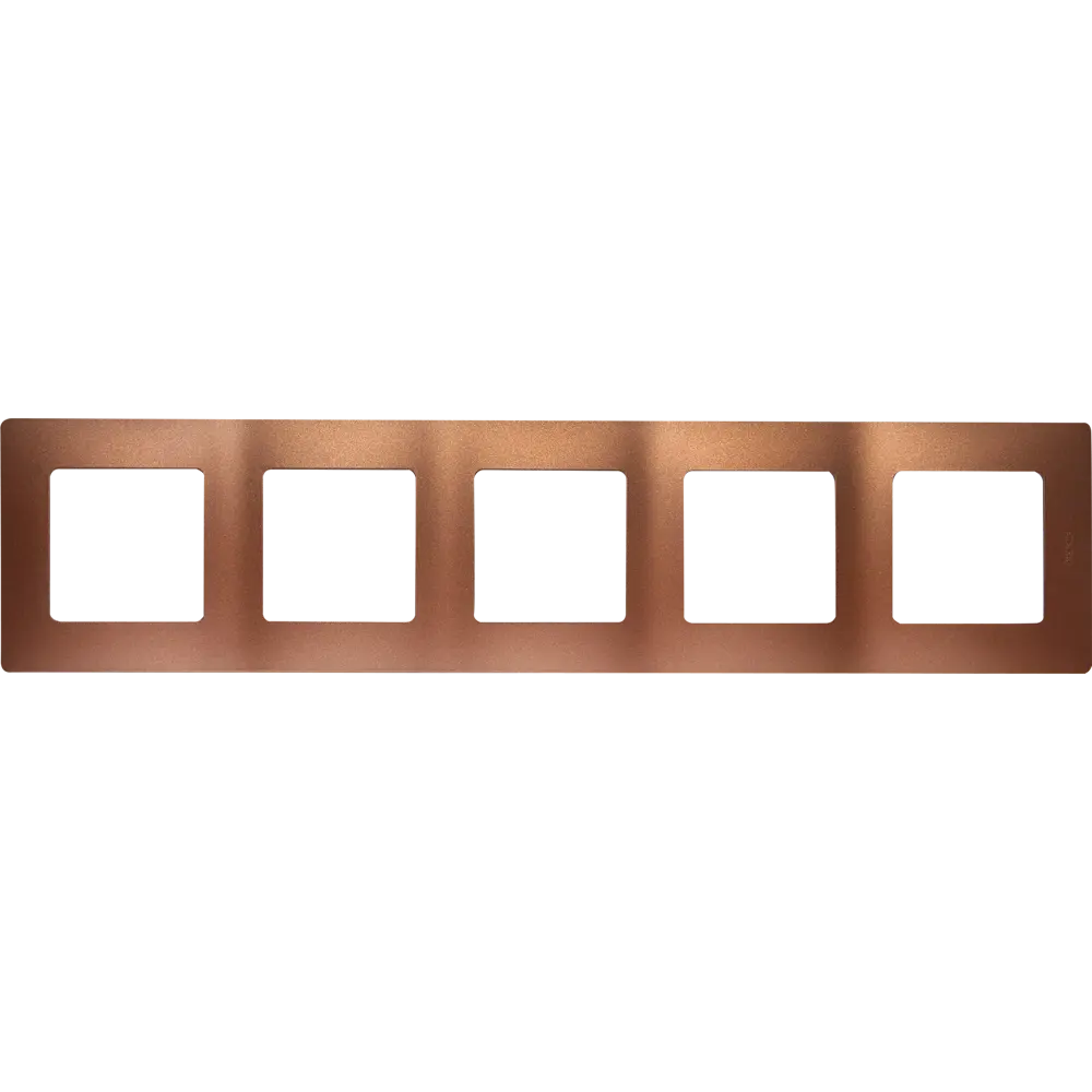 Рамка для розеток и выключателей Legrand Etika 5 постов, цвет какао STLM-2016747