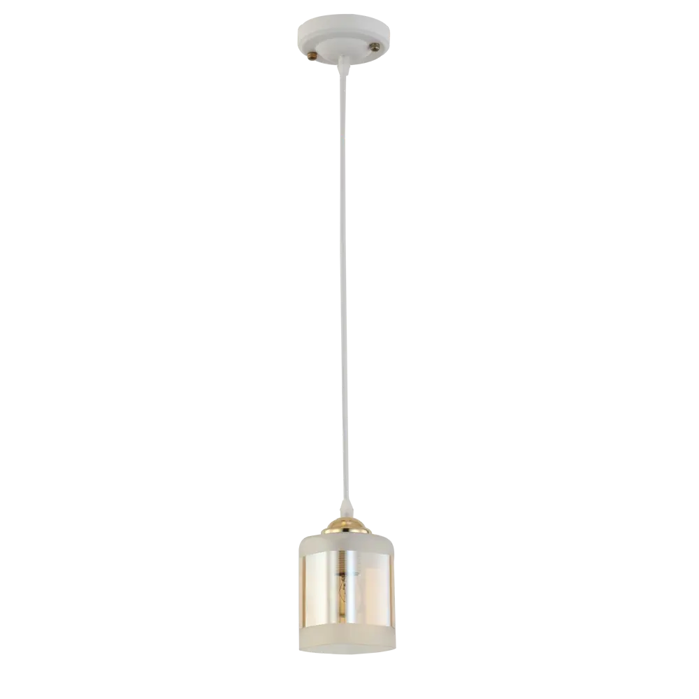 Подвесной светильник Jlight Kira 3137/1P E27 60 Вт, цвет белый/золото 83279125 STLM-2014260 