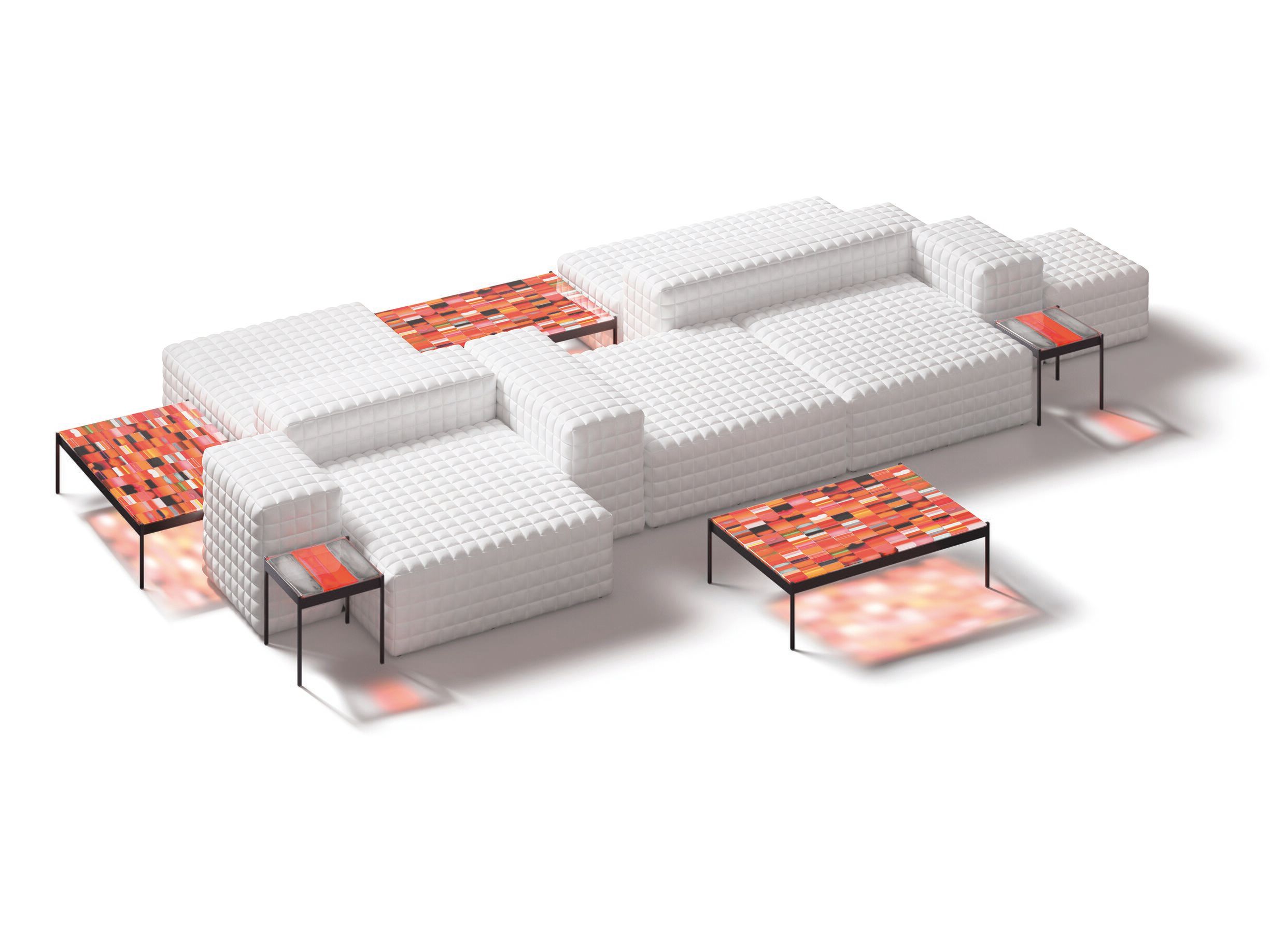 Тканевый модульный съемный садовый диван GANDIABLASCO Erno ARCH-00117732