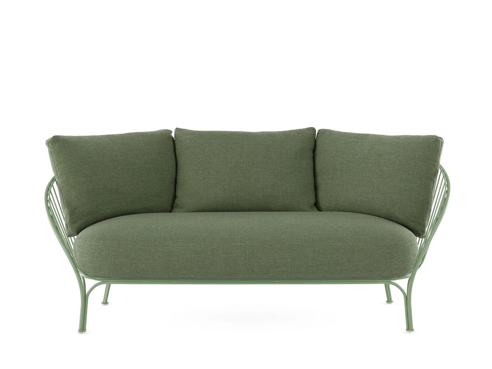 2-местный оцинкованный стальной и тканый садовый диван Kartell Hiray ARCH-00025544 - Вид №20