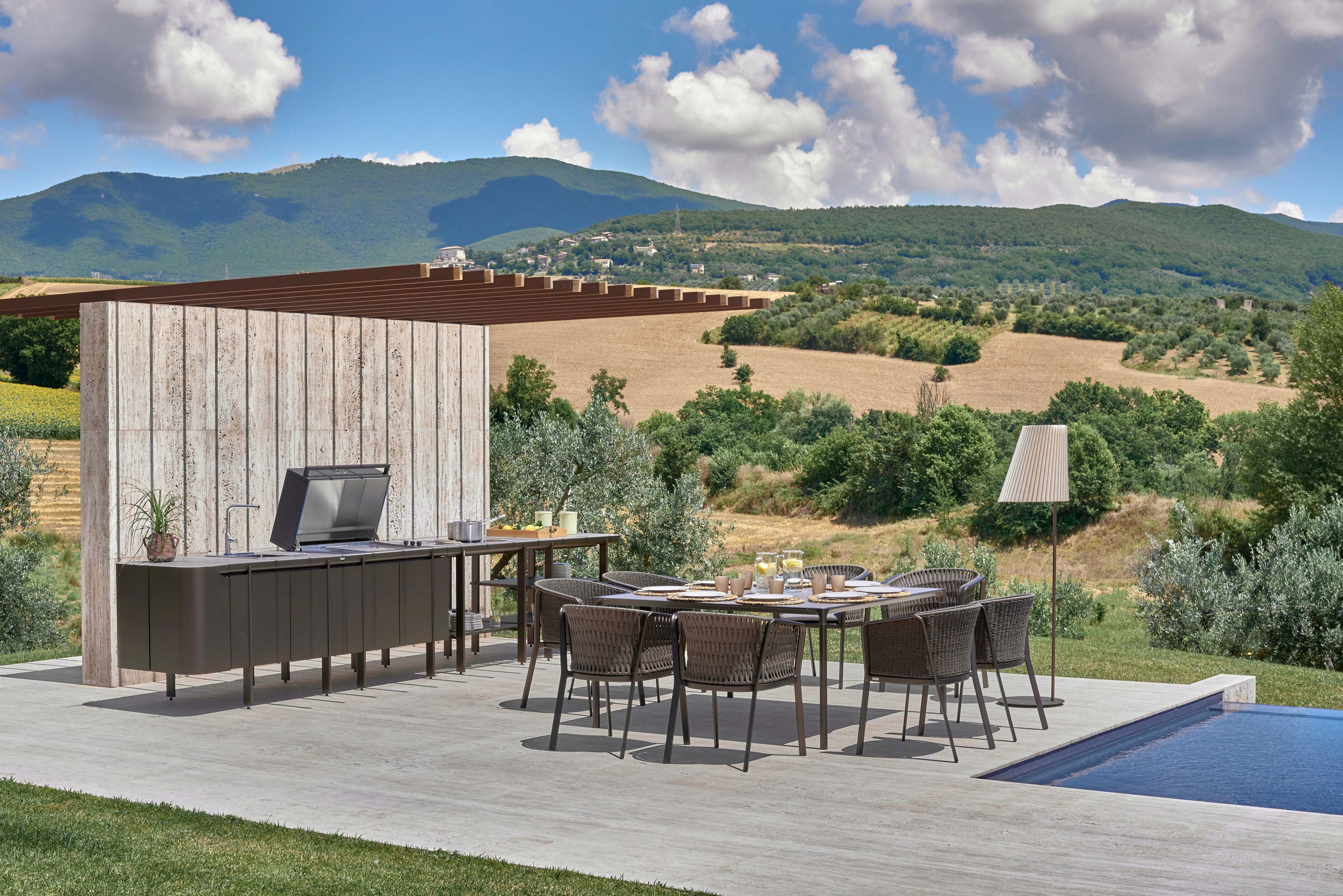 Алюминиевый стул и плоский плетеный Канат emu ARCH-00151224 - Вид №5