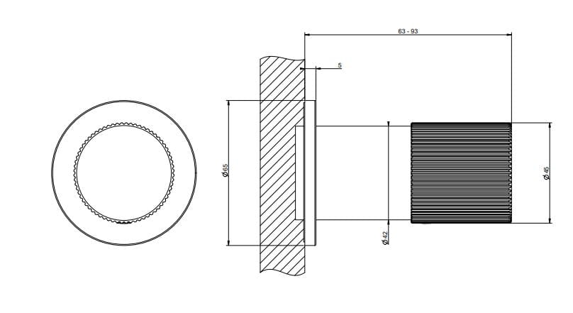 Настенный смеситель из хромированной латуни Gessi Habito ARCH-00069578 - Вид №2