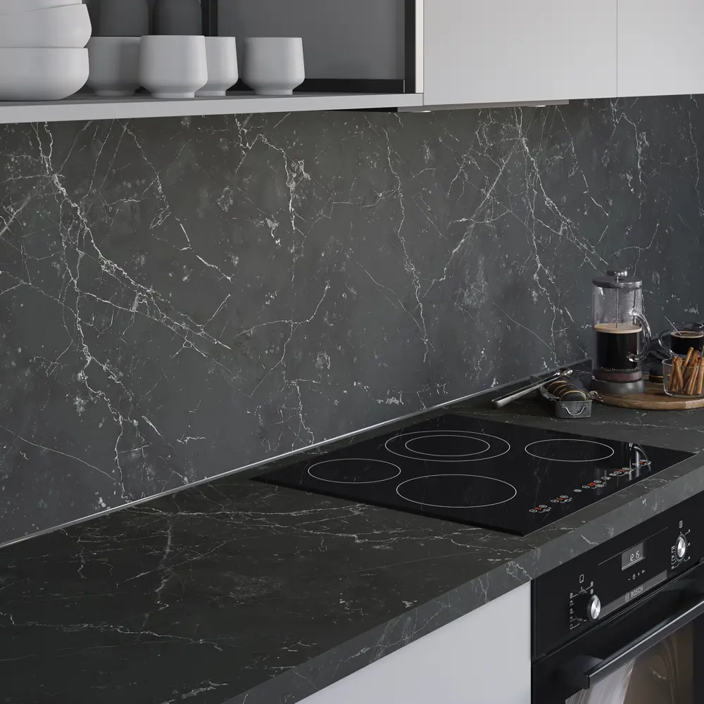 Столешница кухонная SLOTEX Кемь 120×80×3.8 см черная камень 89433673 STLM-1576804 - Вид №6