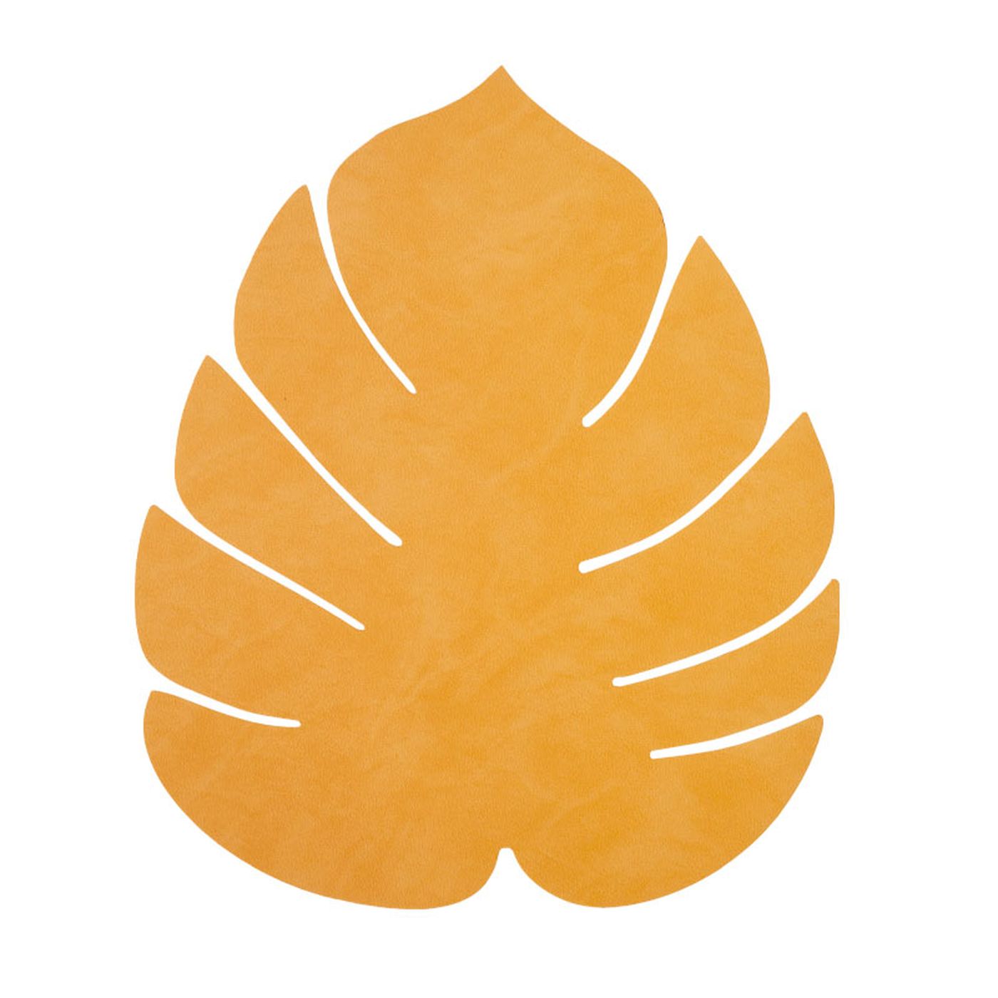 990081 NUPO burned curry подстановочная салфетка лист монстеры 42х35 см, толщина 1,6мм;LIND DNA 