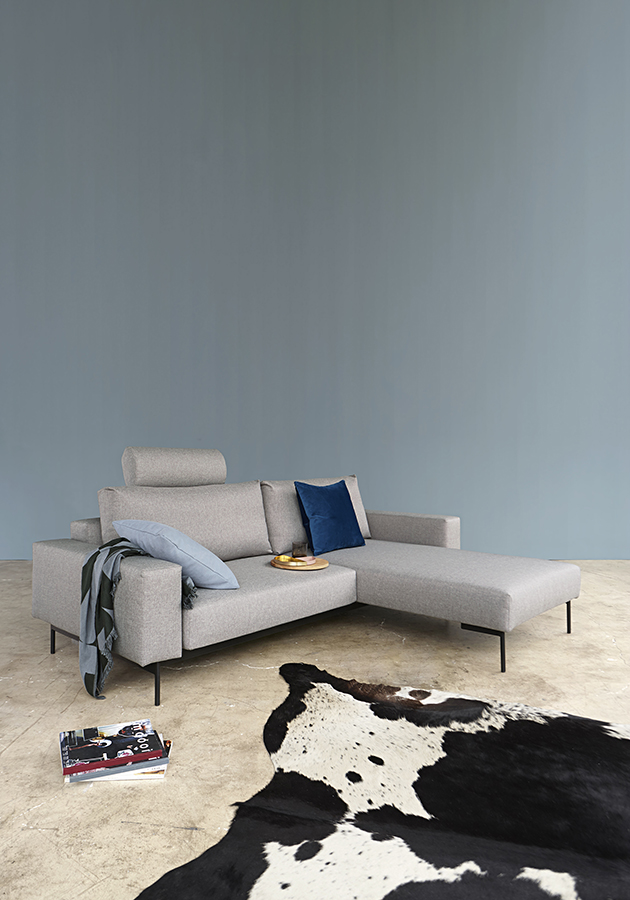 Диван Bragi с двумя мягкими подлокотниками, светло-серый Innovation Living BRAGI217 - Вид №3