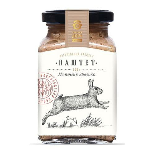 Паштет из печени кролика Медовый дом ферма Santreyd 9398 - Вид №1