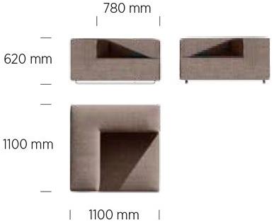 April Furniture Модульное модульное угловое садовое кресло Loop sun-id-1437424 - Вид №4